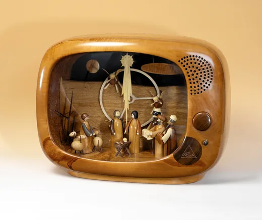 Televizní betlém – mechanický, ze 24 druhů dřevin